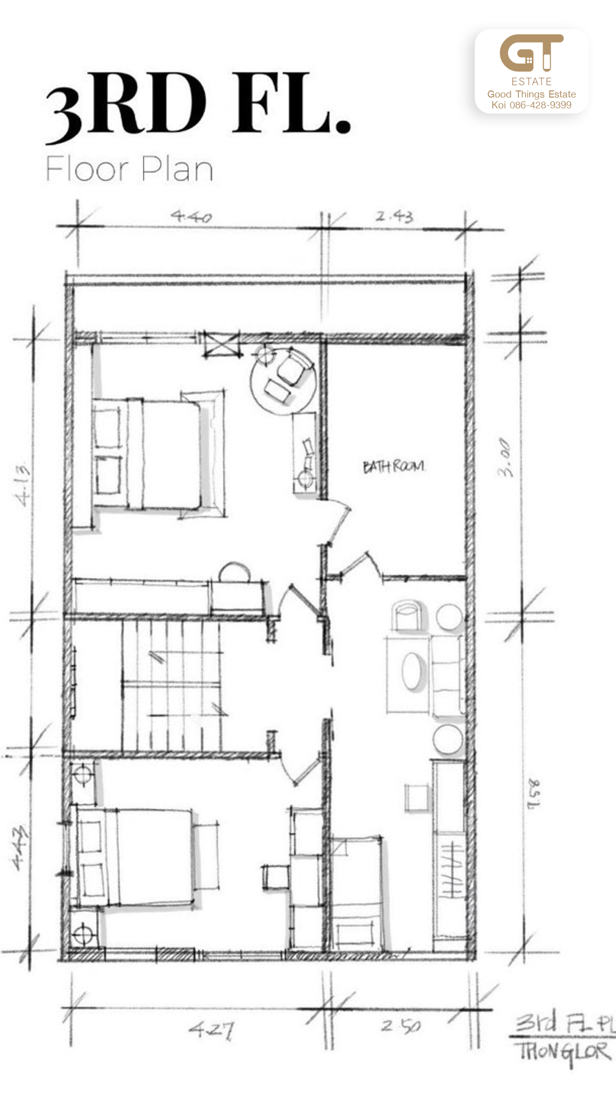 ให้เช่าและขาย Townhome 4 ชั้น ซอยทองหล่อ 8